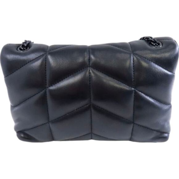 💎✨BEAUTIFUL✨💎 Authentic SAINT LAURENT YSL Leather Puffer Toy Bag Black - Picture 4 of 7